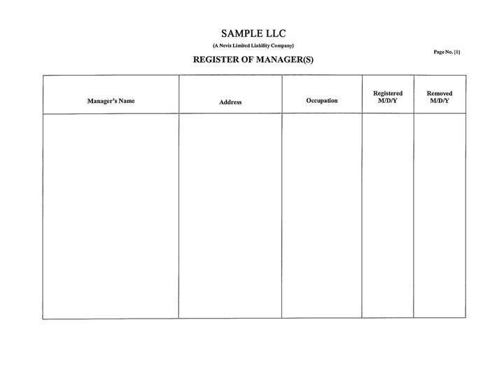 Register of Managers