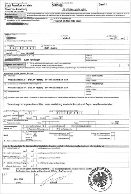 offshornie kompanii reg ob8