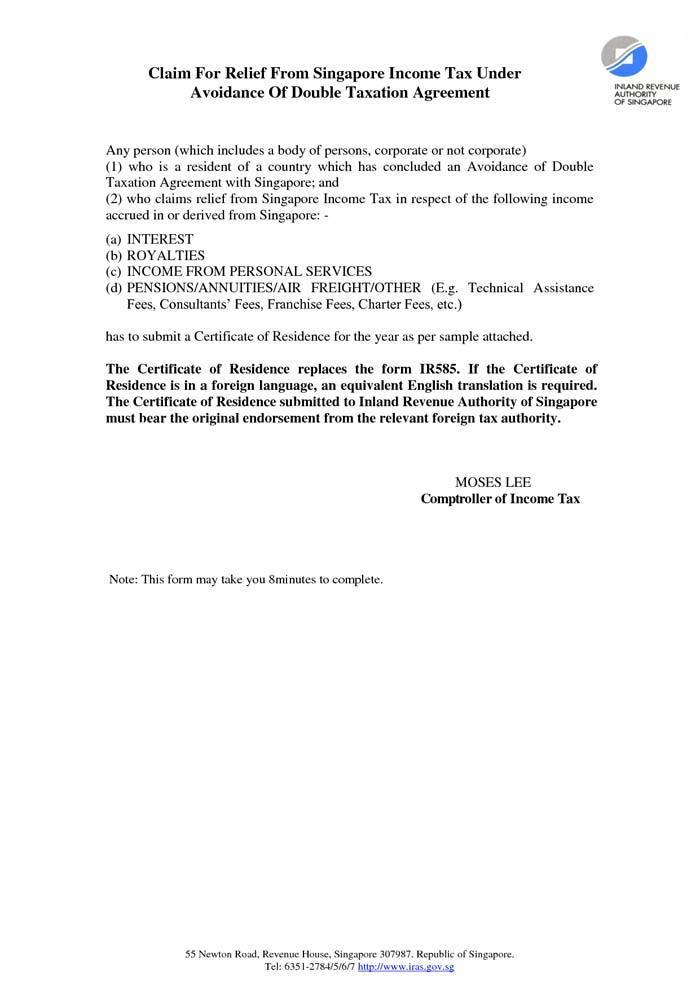 offshornie kompanii Certificate of Residence1