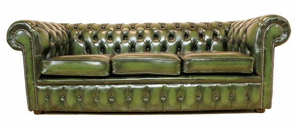 VIG Chesterfield Leather Sofa