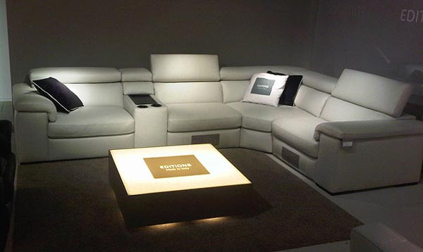 Fabio Leather Cinema Sofa