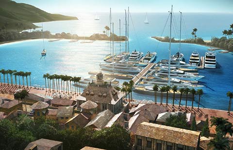 Эскизный проект марины Christophe Harbour