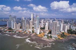 Panama City and Panama Bay