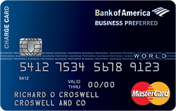 Платёжная карта Business Preferred World MasterCard