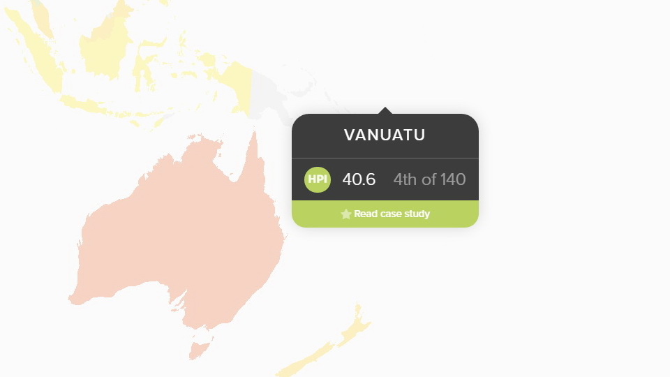 Happy Planet Index Вануату