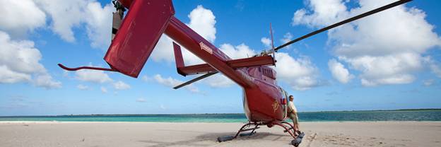 Вертолет компании Caribbean Helicopters Ltd