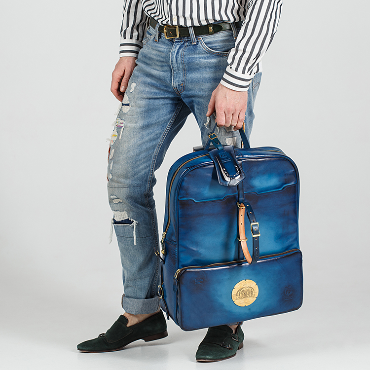 Blue briefcase