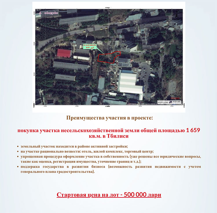 проект инвестиции в Тбилиси