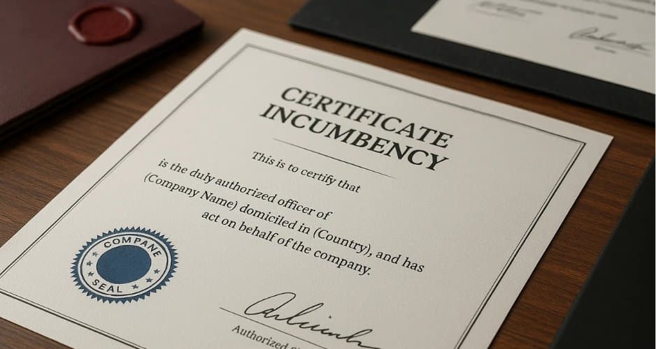 Certificate of Incumbency