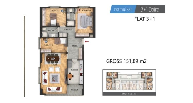 Gülpark Yuvam Projesi 3+1