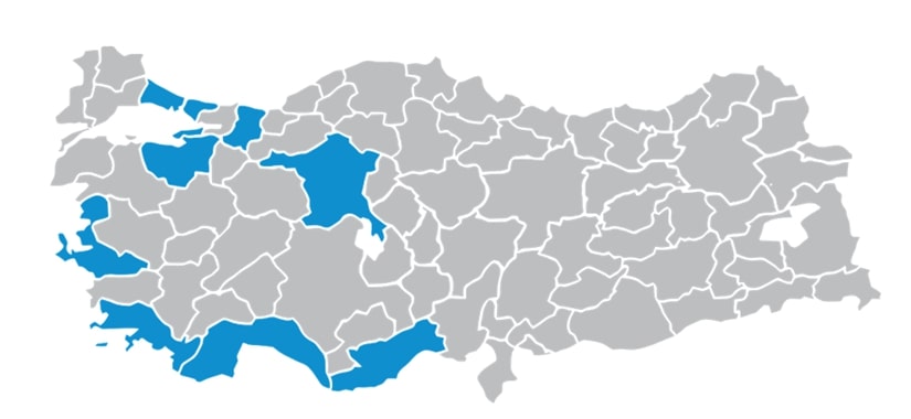 Самые популярные провинции Турции