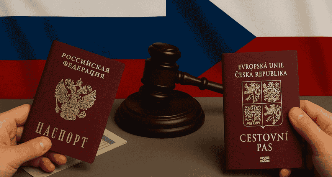 Паспорта России и Чехии