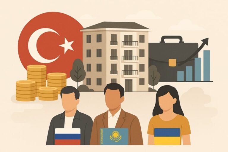 ПИИ, бизнес и жилье в Турции: анализ активности россиян, казахов и украинцев в I кв. 2025 года