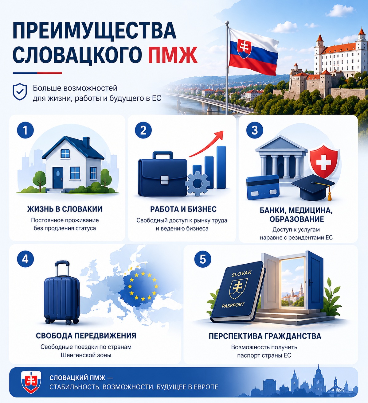 Преимущества словацкого ПМЖ