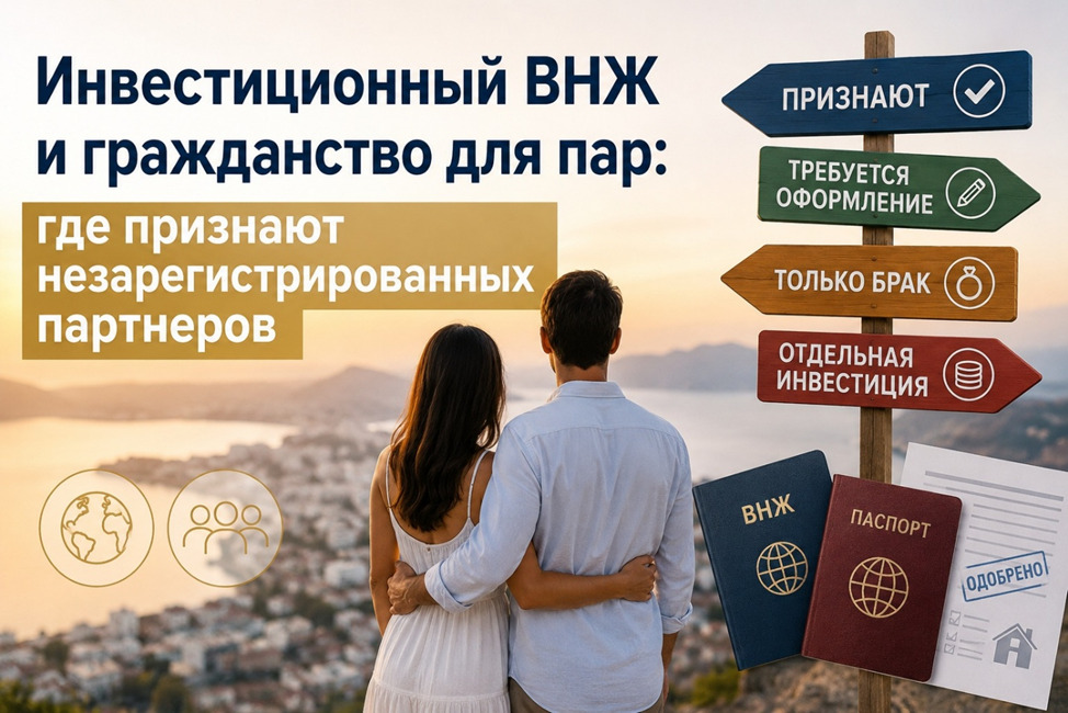 Инвестиционный ВНЖ и гражданство для пар