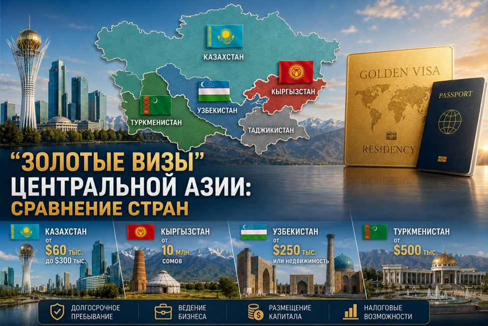 Золотые визы в Центральной Азии